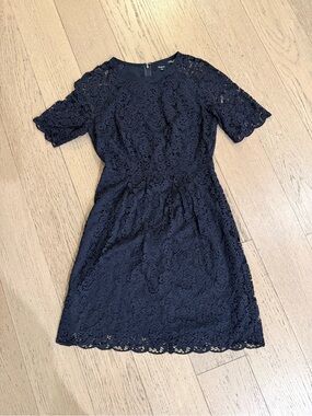 Madewell Navy Lace Dress